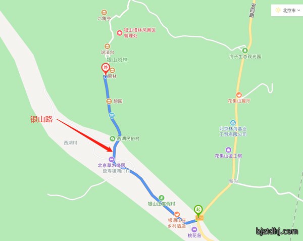 昌平区银山路图示